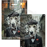 PEAKY PAWS CLUB - Dalmation Mini Metal Sign 15cm x 20cm Metal Signs