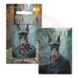 PEAKY PAWS CLUB - Doberman Fridge Magnet Metal Signs