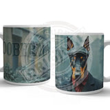 PEAKY PAWS CLUB - Doberman Mug Metal Signs