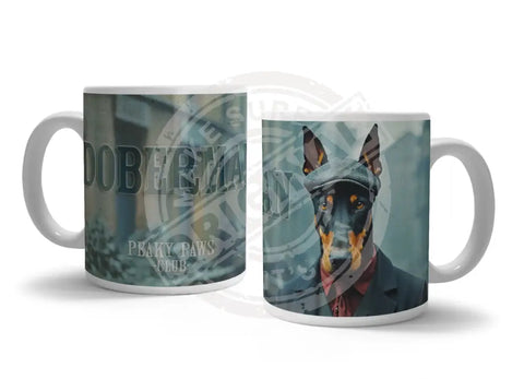 PEAKY PAWS CLUB - Doberman Fridge Magnet Metal Signs