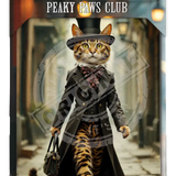 PEAKY PAWS CLUB - FELINE FINE - Bengal Cat Mini Metal Sign 15cm x 20cm Metal Signs