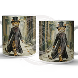 PEAKY PAWS CLUB - FELINE FINE - Bengal Cat Mug Metal Signs