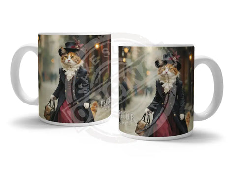 PEAKY PAWS CLUB - FELINE FINE - Calico Cat Fridge Magnet Metal Signs