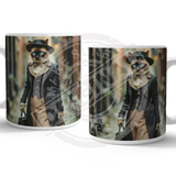 PEAKY PAWS CLUB - FELINE FINE - Siamese Cat Mug Metal Signs
