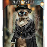 PEAKY PAWS CLUB - FELINE FINE - Tabby Cat Mini Metal Sign 15cm x 20cm Metal Signs