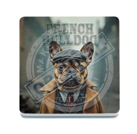 PEAKY PAWS CLUB - French Bulldog Fridge Magnet Metal Signs