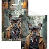 PEAKY PAWS CLUB - French Bulldog Mini Metal Sign 15cm x 20cm Metal Signs