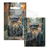 PEAKY PAWS CLUB - Ginger Cat Fridge Magnet Metal Signs