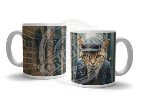 PEAKY PAWS CLUB - Ginger Cat Fridge Magnet Metal Signs