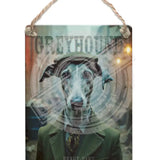 PEAKY PAWS CLUB - Greyhound Dangler Metal Signs