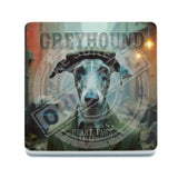 PEAKY PAWS CLUB - Greyhound Melamine Coaster Metal Signs