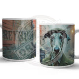 PEAKY PAWS CLUB - Greyhound Mug Metal Signs