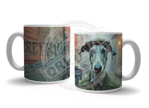 PEAKY PAWS CLUB - Greyhound Fridge Magnet Metal Signs
