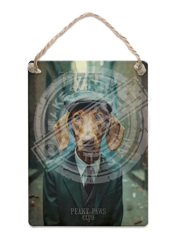 PEAKY PAWS CLUB - Hungarian Vizsla Fridge Magnet Metal Signs