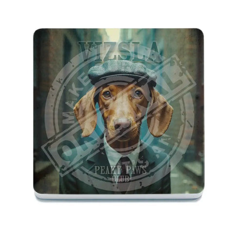 PEAKY PAWS CLUB - Hungarian Vizsla Fridge Magnet Metal Signs