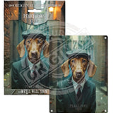 PEAKY PAWS CLUB - Hungarian Vizsla Mini Metal Sign 15cm x 20cm Metal Signs