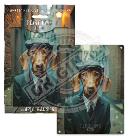 PEAKY PAWS CLUB - Hungarian Vizsla Fridge Magnet Metal Signs