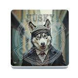 PEAKY PAWS CLUB - Husky Melamine Coaster Metal Signs