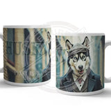 PEAKY PAWS CLUB - Husky Mug Metal Signs