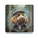 PEAKY PAWS CLUB - Labradoodle Melamine Coaster Metal Signs