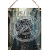 PEAKY PAWS CLUB - Lhasa Apso Dangler Metal Signs