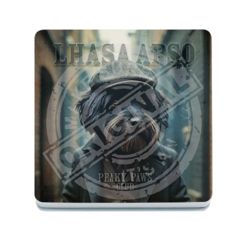 PEAKY PAWS CLUB - Lhasa Apso Fridge Magnet Metal Signs
