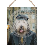 PEAKY PAWS CLUB - Old English Dangler Metal Signs