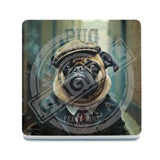 PEAKY PAWS CLUB - Pug Melamine Coaster Metal Signs