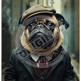 Peaky Paws Club - Pug Metal Signs