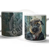 PEAKY PAWS CLUB - Pug Mug Metal Signs