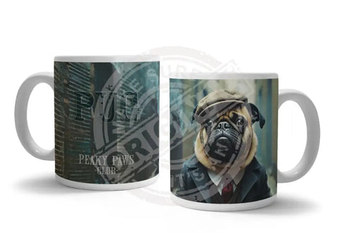 PEAKY PAWS CLUB - Pug Fridge Magnet Metal Signs