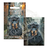 PEAKY PAWS CLUB - Rottweiler Fridge Magnet Metal Signs