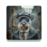 PEAKY PAWS CLUB - Schnauzer Melamine Coaster Metal Signs