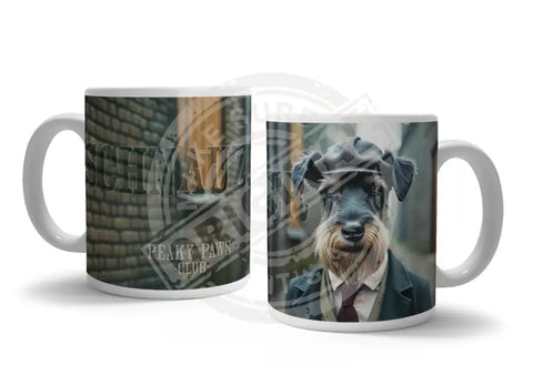 PEAKY PAWS CLUB - Schnauzer Fridge Magnet Metal Signs