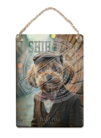 PEAKY PAWS CLUB - Shih Tzu Brown Fridge Magnet Metal Signs