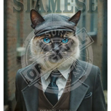 Peaky Paws Club - Siamese Cat Metal Signs