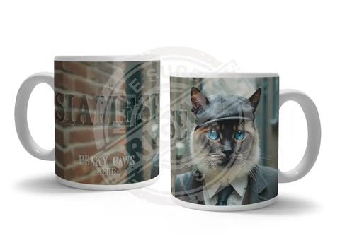 PEAKY PAWS CLUB - Siamese Cat Fridge Magnet Metal Signs