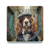 PEAKY PAWS CLUB - Spaniel Melamine Coaster Metal Signs