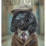 Peaky Paws Club - Springer Spaniel Black Metal Signs