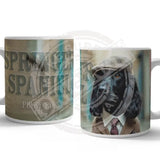 PEAKY PAWS CLUB - Springer Spaniel Black Mug Metal Signs