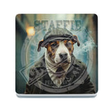 PEAKY PAWS CLUB - Staffie Melamine Coaster Metal Signs