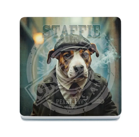 PEAKY PAWS CLUB - Staffie Fridge Magnet Metal Signs