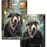 PEAKY PAWS CLUB - Staffie Mini Metal Sign 15cm x 20cm Metal Signs