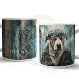 PEAKY PAWS CLUB - Staffie Mug Metal Signs