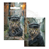 PEAKY PAWS CLUB - Tabby Cat Fridge Magnet Metal Signs
