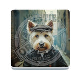 PEAKY PAWS CLUB - Westie Melamine Coaster Metal Signs