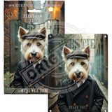 PEAKY PAWS CLUB - Westie Mini Metal Sign 15cm x 20cm Metal Signs