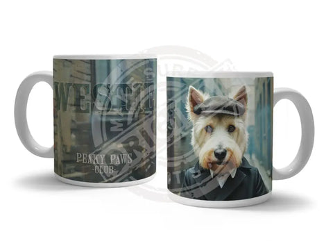 PEAKY PAWS CLUB - Westie Fridge Magnet Metal Signs