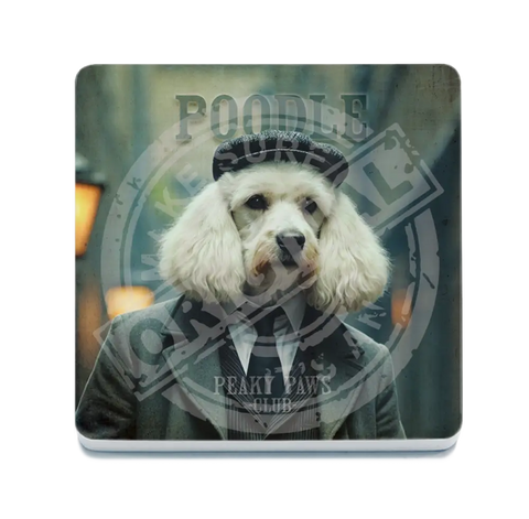 PEAKY PAWS CLUB - White Poodle