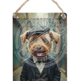 PEAKY PAWS CLUB - Yorkshire Terrier Dangler Metal Signs